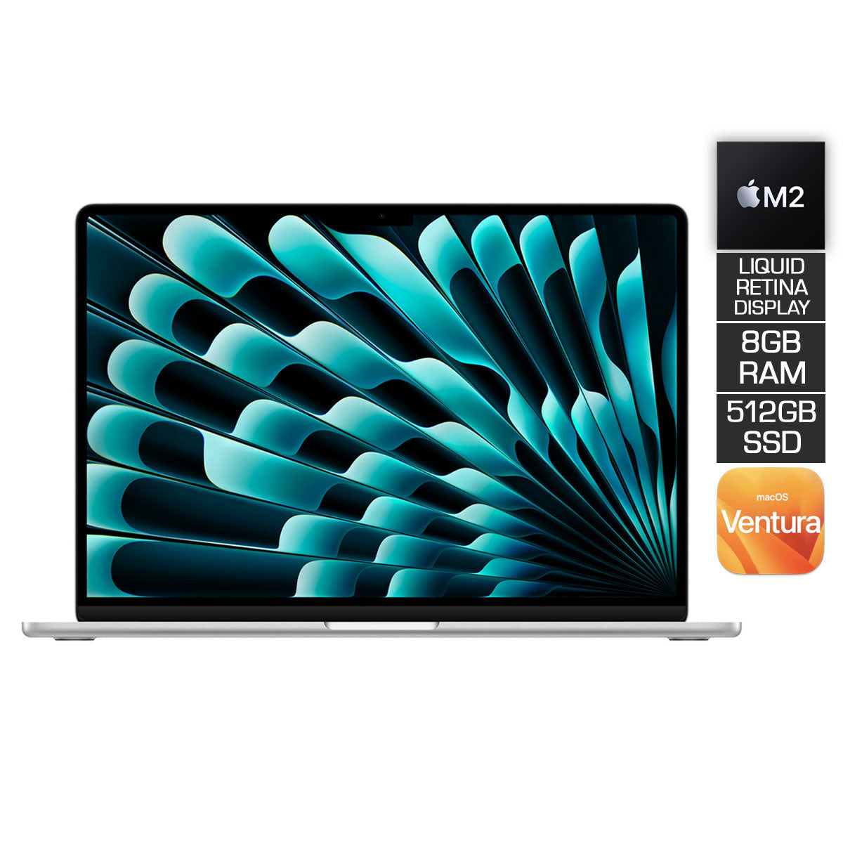 Macbook Air 15" (2023) MQKT3PP/A (Silver) | M2 Chip | 8-Core CPU | 10-Core GPU | 8GB RAM | 512GB SSD
