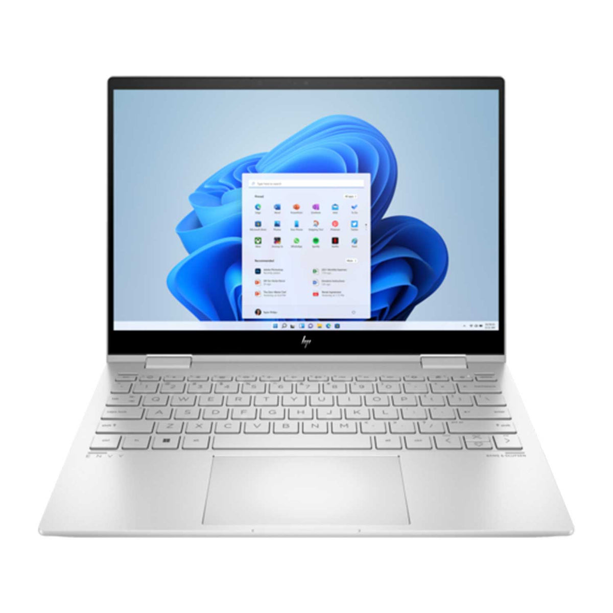 HP Envy X360 13-BF0109TU 2 in 1 Laptop (Natural Silver) | 13.3” WQXGA (2560x1600) | i7 1250U | 16GB RAM | 512GB SSD | Windows 11 Home | HP Prelude 15.6" Topload Bag