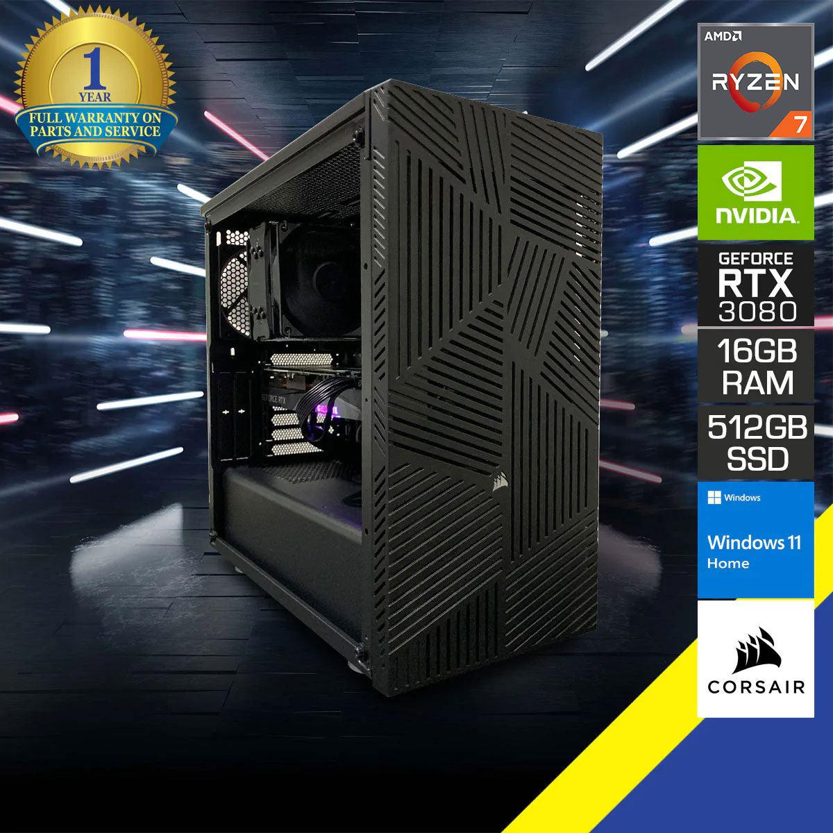 Sophos 275R Gaming PC | RYZEN 7 5700X | RTX 3080 | 16GB RAM | 512GB SSD | Windows 11 Home