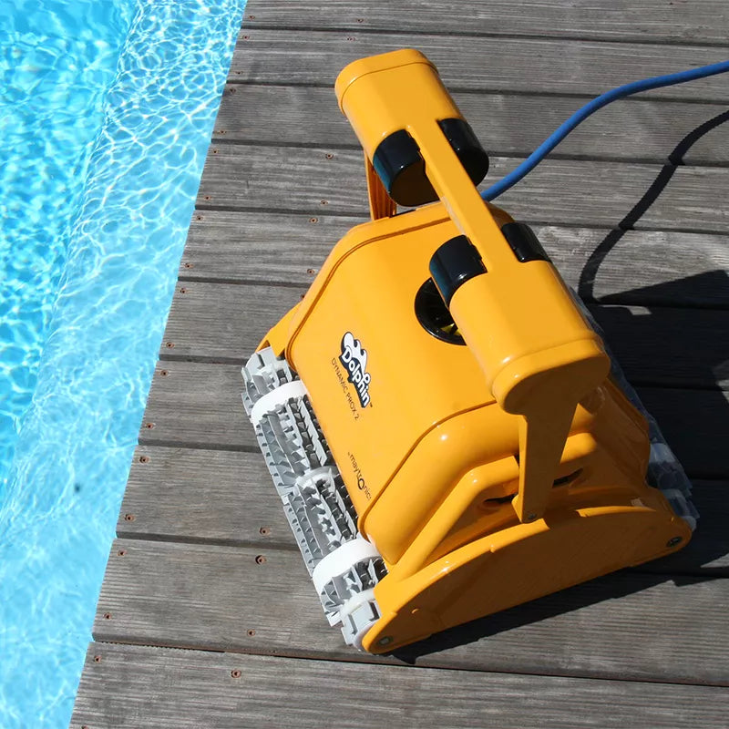 Dolphin Dynamic PRO X2 GYRO Robotic Pool Cleaner with Remote Control Combi Brush 25 m Pools
