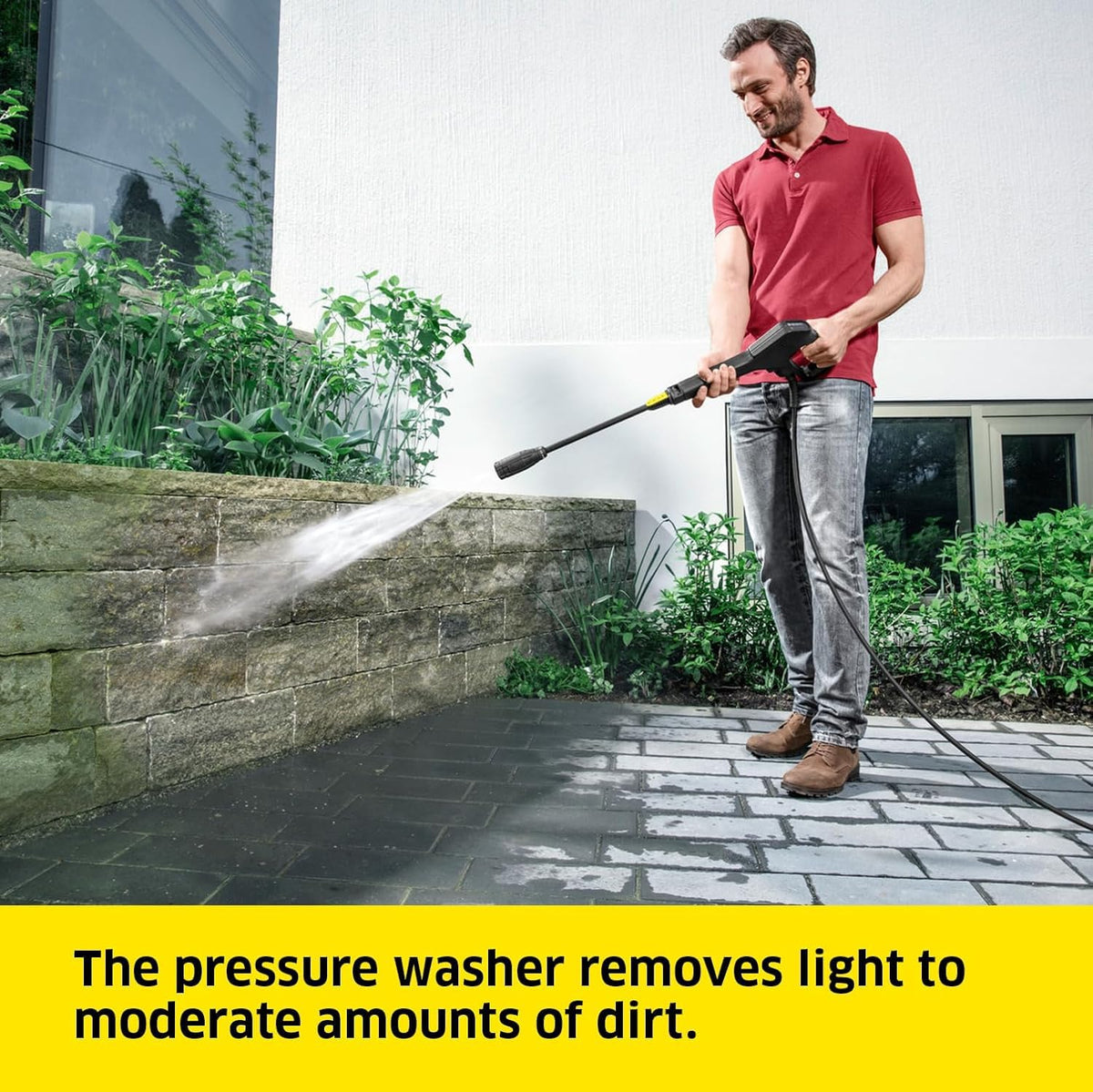 Kärcher K 3 Power Control pressure washer, pressure: max. 120 bar, flow rate: 380 l/h, area coverage: 25 m²/h, water filter, weight: 4.4 kg, high-pressure hose and gun, dirt blaster, spray lance