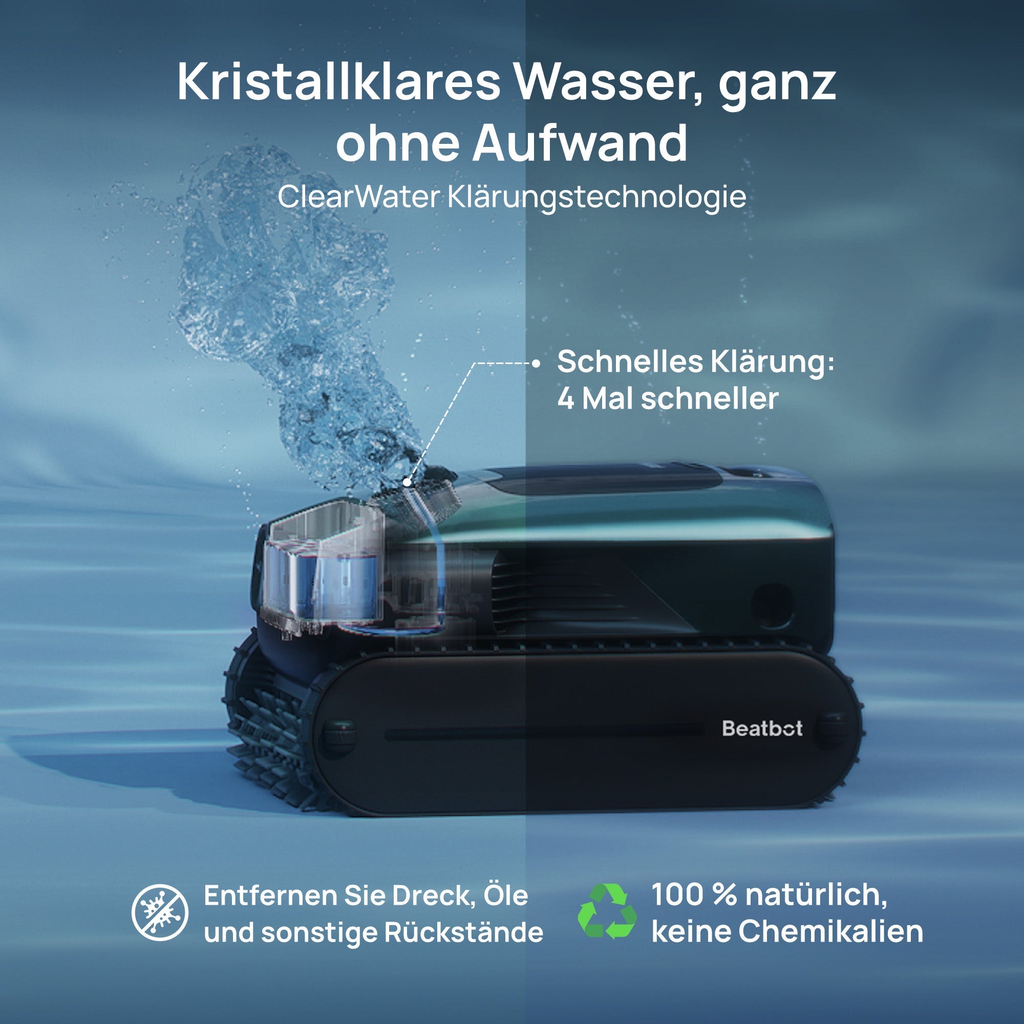 Beatbot AquaSense 2 Pro Robotic Pool Cleaner up to 300 m² + iSkim Ultra Surface Skimmer