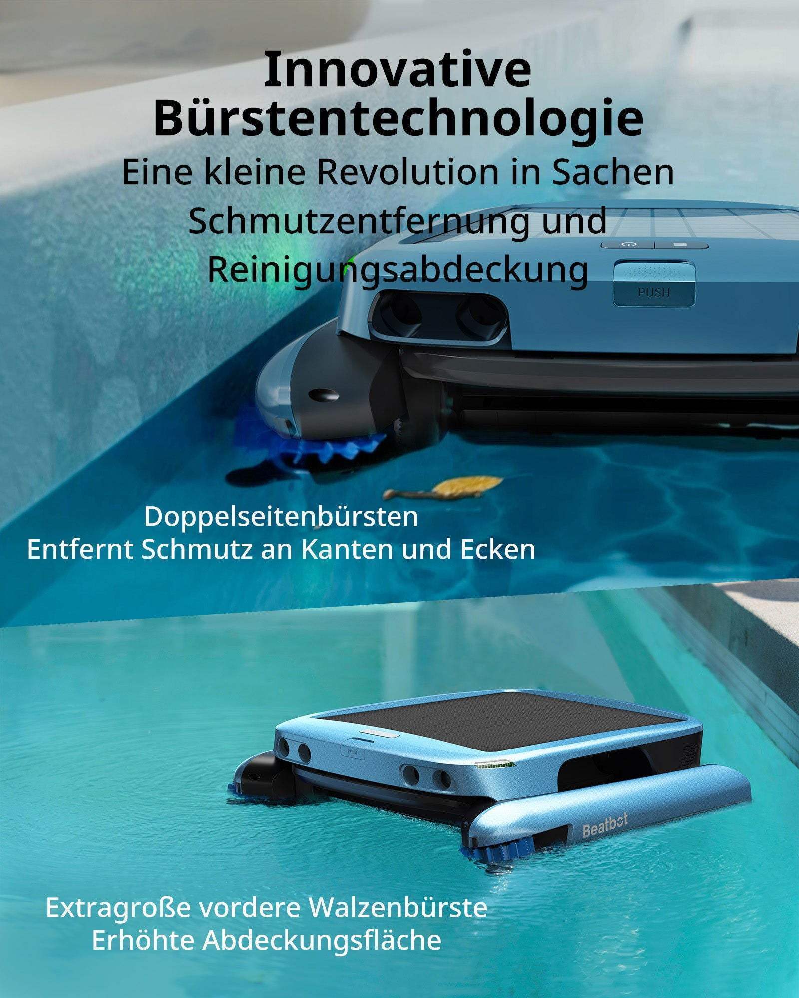 Beatbot AquaSense 2 Pro Robotic Pool Cleaner up to 300 m² + iSkim Ultra Surface Skimmer