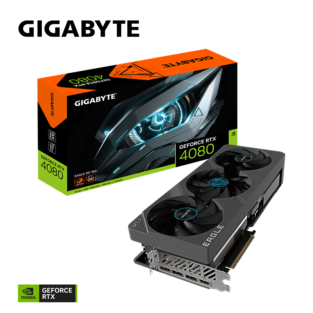 Gigabyte Geforce RTX 4080 Eagle OC 16GB GDDR6X Graphics Card