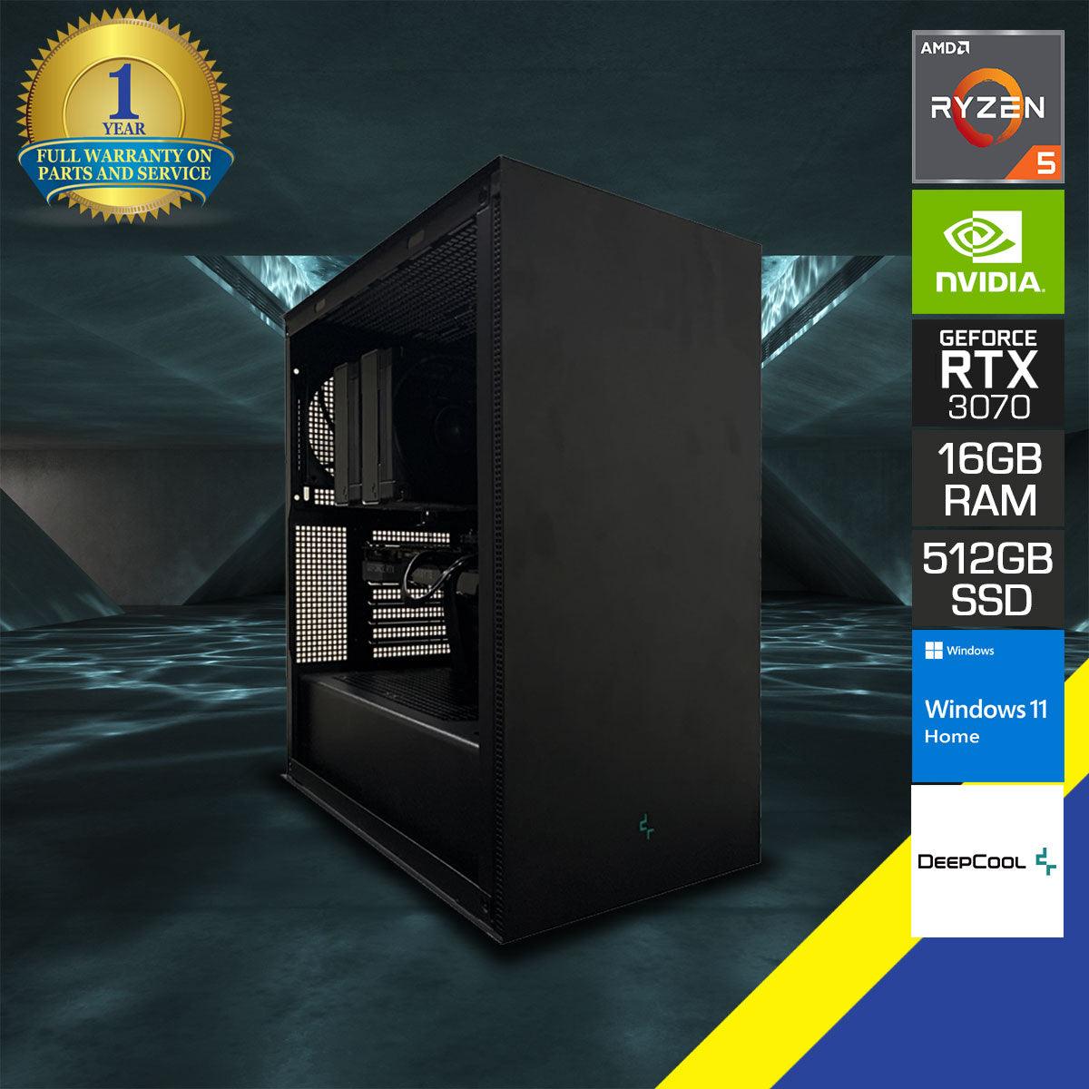 OPTIMA CH510 GAMING PC | RYZEN 5 5600X | 16GB DDR4 | 512GB SSD | RTX 3070 | Windows 11 Home