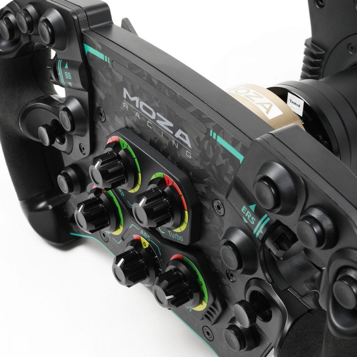 MOZA Racing GS Steering Wheel (RS08) + MOZA Racing R16 Direct Drive Wheel Base (Black) (RS031) + MOZA Racing RM Racing Dash (RS05)