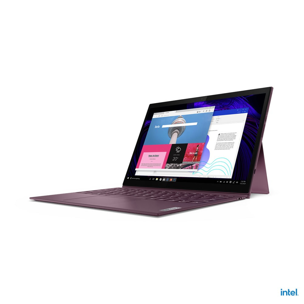 Lenovo Yoga Duet 7 13ITL6 82MA009LPH Laptop (Orchid) | 13" 2K (2160x1350) | i7 1165G7 | 16GB RAM | 1TB SSD | Intel Iris Xe Graphics | Windows 11 Home | MS Office Home & Student 2021 | E-Color Pen | Lenovo Casual Backpack B210