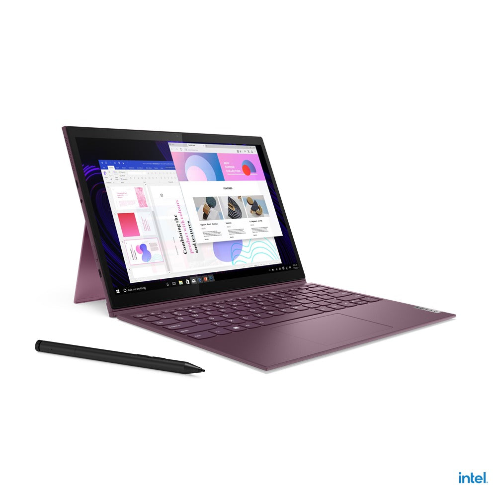 Lenovo Yoga Duet 7 13ITL6 82MA009LPH Laptop (Orchid) | 13" 2K (2160x1350) | i7 1165G7 | 16GB RAM | 1TB SSD | Intel Iris Xe Graphics | Windows 11 Home | MS Office Home & Student 2021 | E-Color Pen | Lenovo Casual Backpack B210