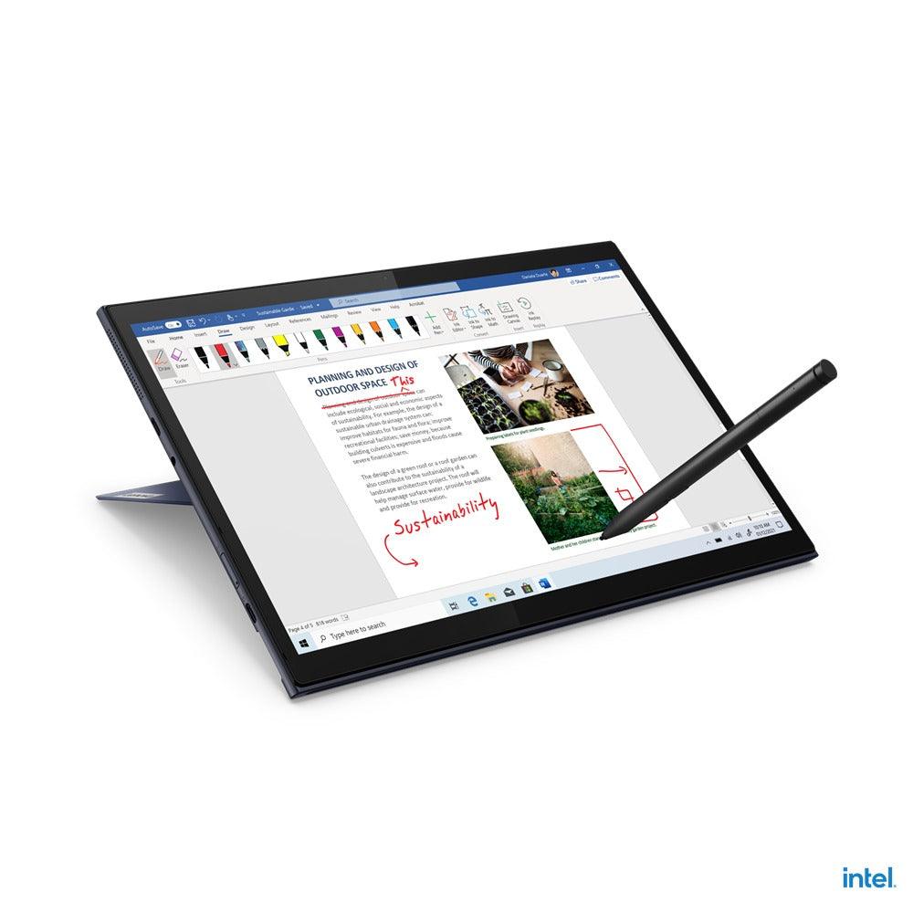 Lenovo Yoga Duet 7 13ITL6 82MA007HPH 10-Point Multi-Touch Laptop (Slate Grey) | 13” 2K | i7-1165G7 | 16 GB DDR4 | 1 TB SSD | Iris Xe Graphics | Windows 11 Home | MS Office H&S 2021 | E-Color Pen | Lenovo Backpack B210