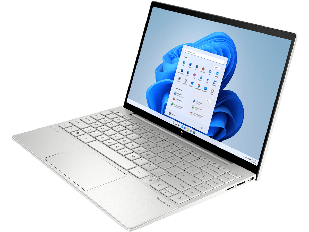 HP Envy 13-BA1522TX Laptop (Natural Silver) | 13.3” FHD | i7-1165G7 | 16 GB DDR4 | 512 GB SSD | MX450 | Windows 11 Home | MS Office Home & Student 2021 | HP Prelude 15.6” Topload Bag