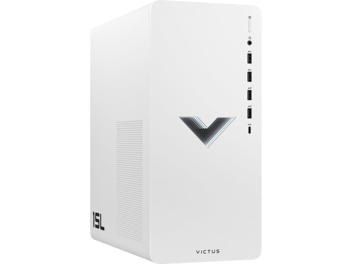 HP Victus 15L TG02-0036D 3.90GHZ 6 Cores AMD Ryzen 5 5600G 512GB SSD Gaming Desktop PC (Ceramic White) + MS Office Home & Student 2021