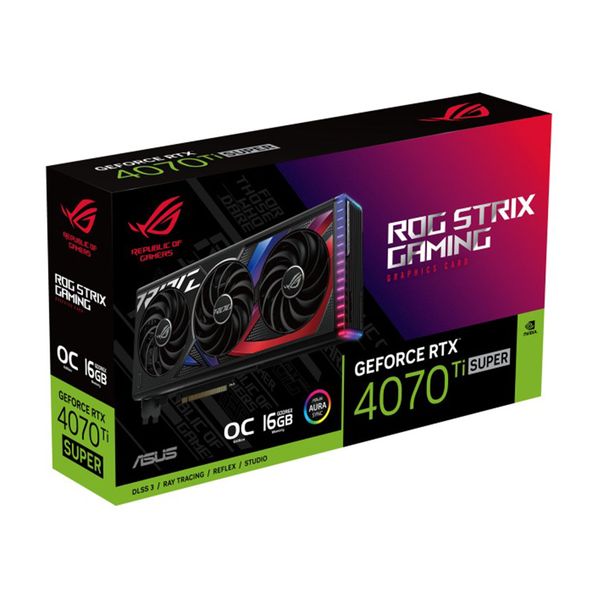 Asus ROG Strix GeForce RTX 4070 TI Super OC 16GB GDDR6X Gaming Graphics Card