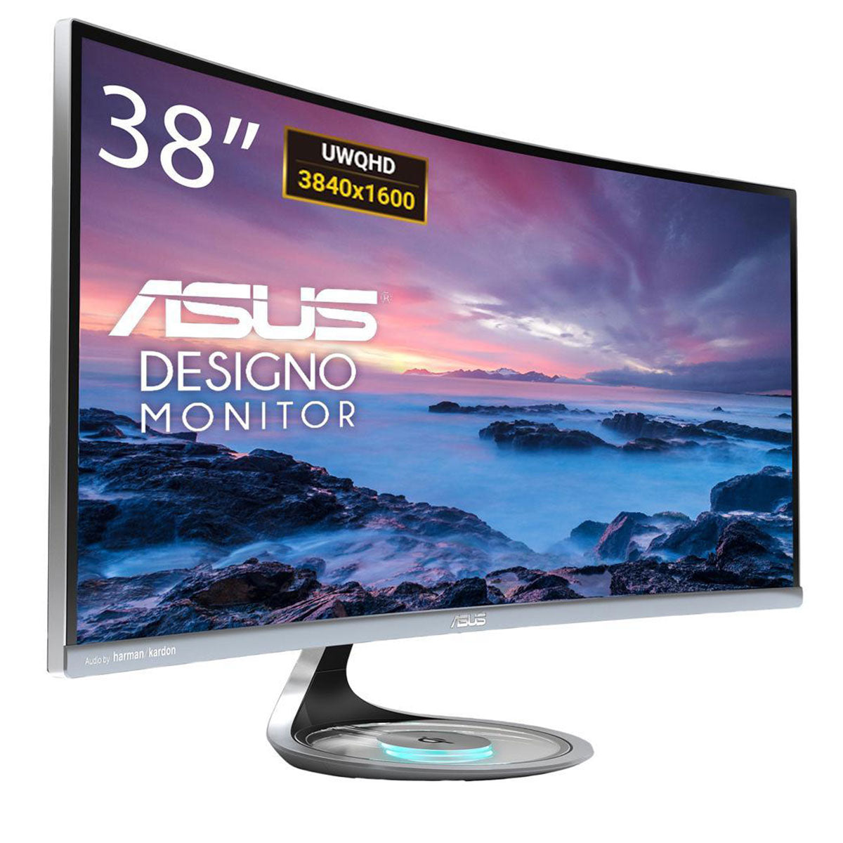 Asus Designo MX38VC 37.5" UWQHD IPS 75HZ USB-C Eye Care Adaptive-SYNC Curved Gaming LCD Monitor With QI Charging