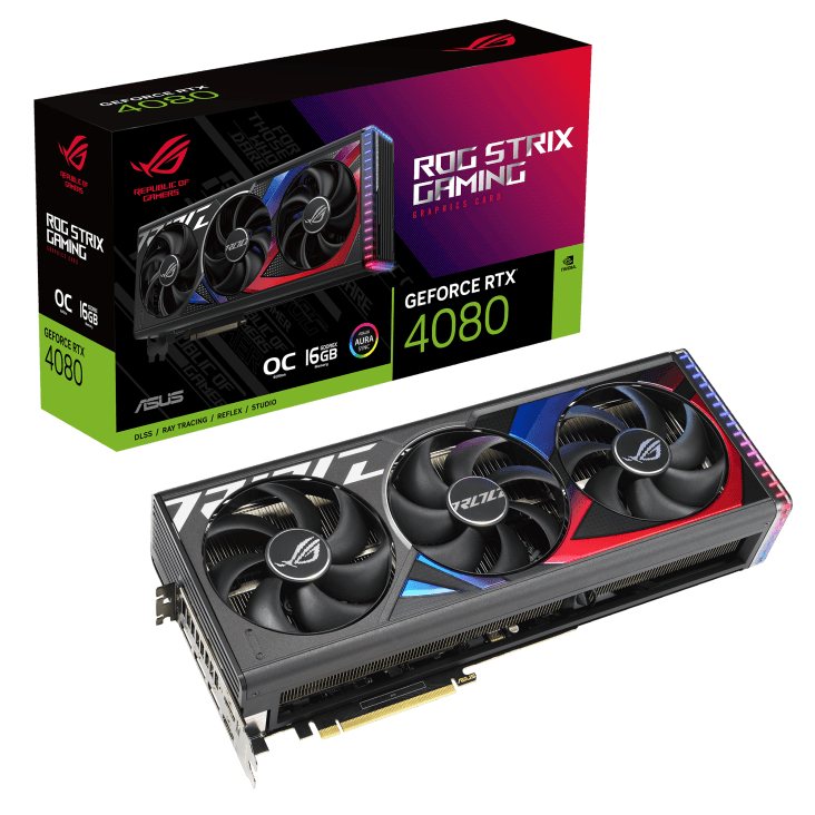 ASUS ROG Strix GeForce RTX 4080 O16G Gaming Graphics Card