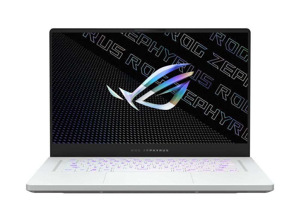 ASUS ROG Zephyrus G15 (2022) GA503RM-HQ115WS Laptop (Moonlight White) | 15.6" WQHD | Ryzen™ 7 6800HS | 16 GB DDR5 | 1 TB SSD | RTX™ 3060 | Windows 11 Home | MS Office H&S 2021 | Gaming Mouse | Backpack | Type-C PD Adapter