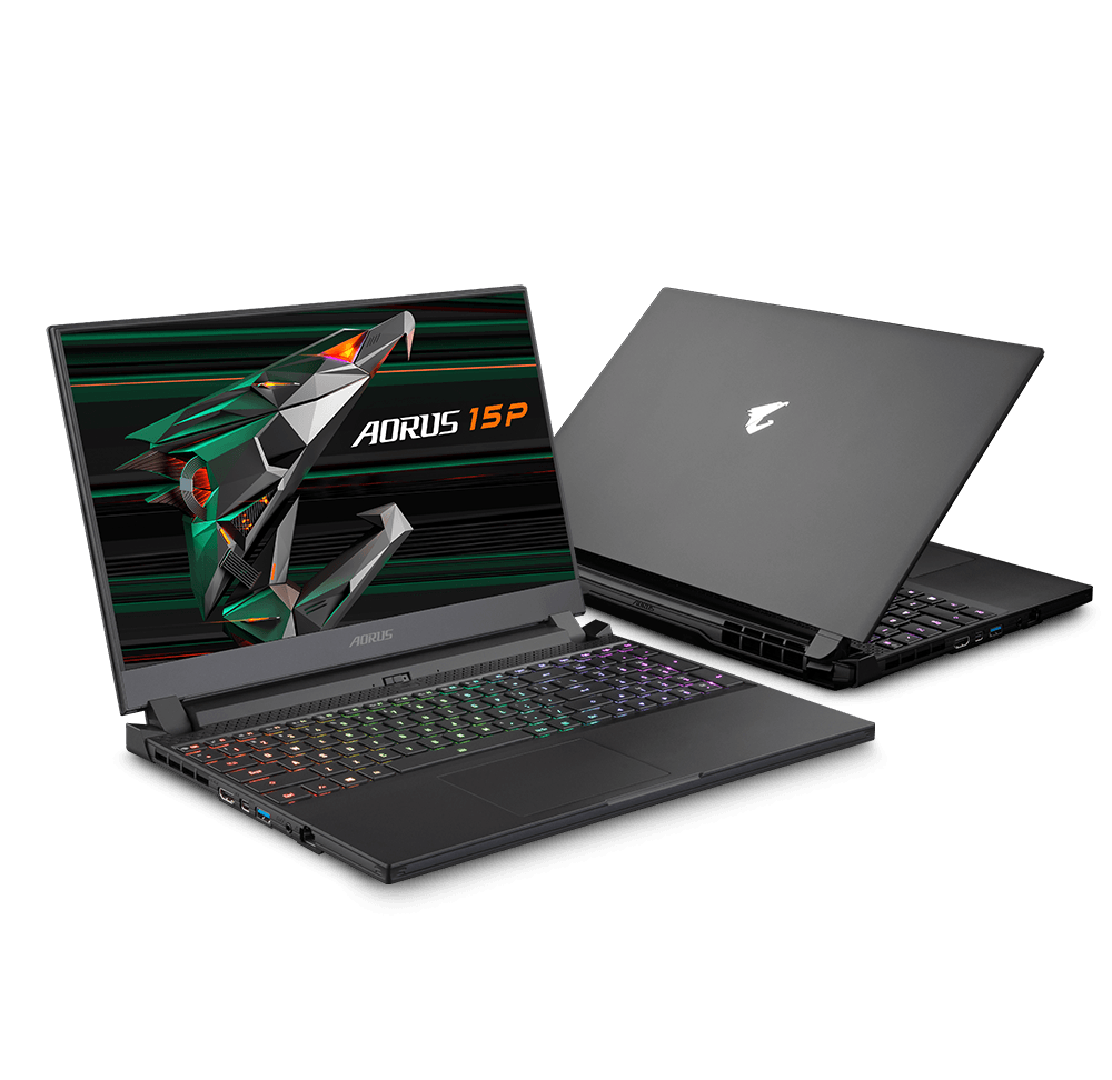 GIGABYTE AORUS 15P XD-73S1224GO Gaming Laptop (Black) | 15.6" FHD | i7-11800H | 16GB DDR4 | 1TB SSD | RTX™ 3070 | WIN10 GIGABYTE AORUS G2 Backpack (Black)