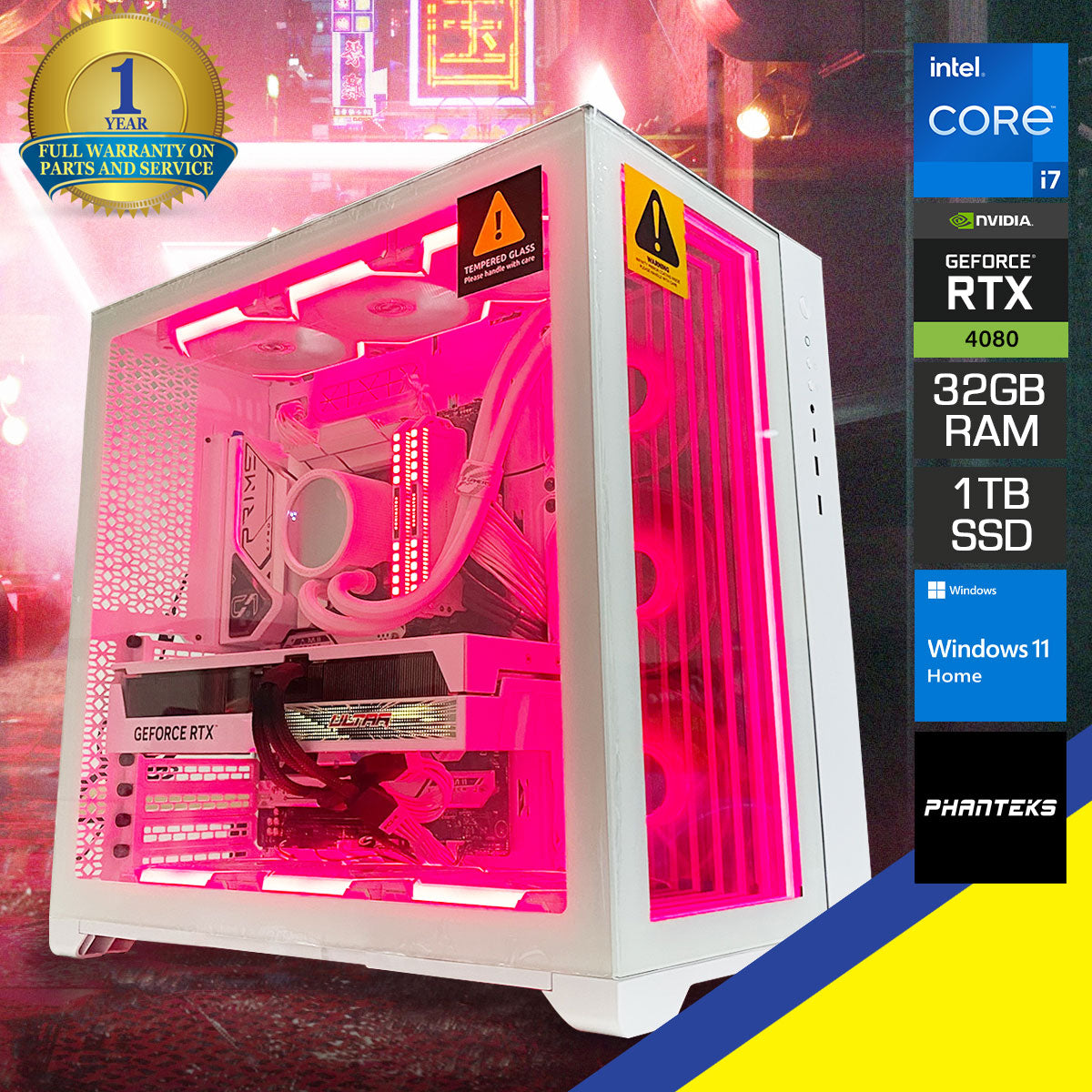 Ultra Neo Cube 2 Desktop Gaming PC | Intel Core i7 13700KF | 32GB RAM | 1TB SSD | RTX 4080 | Windows 11 Home