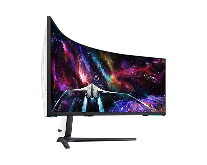 Samsung Odyssey Neo G9 (G95NC) LS57CG952NEXXP 57" 240Hz 1ms GTG 7680x2160 Dual UHD Quantum Mini-LED HDR 1000 Swivel, Tilt, Height-Adjust Curved Gaming Monitor + Samsung HW-B550 Soundbar (Black) Bundle