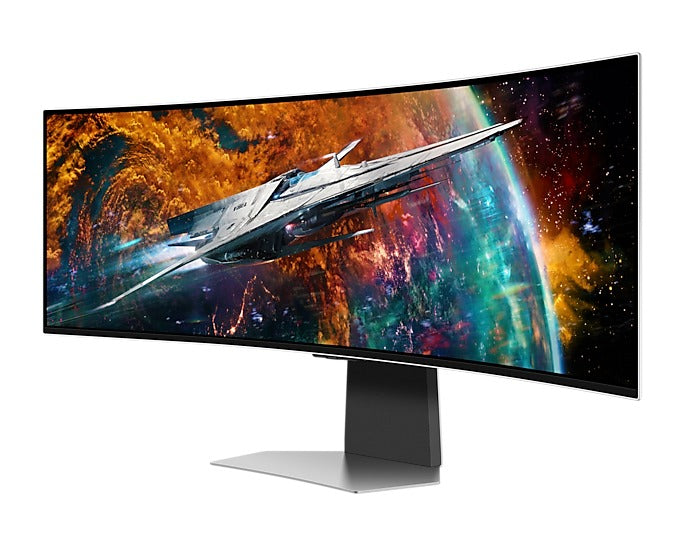 Samsung Odyssey OLED G9 (G95SC) LS49CG954SEXXP 49" Neo Quantum Processor Pro 0.03ms 240Hz GTG 5120x1440 Dual QHD Curved Smart Gaming Monitor + Samsung HW-B550 Soundbar (Black) Bundle