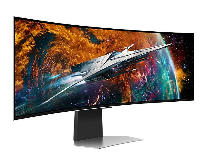 Samsung Odyssey OLED G9 (G95SC) LS49CG954SEXXP 49" Neo Quantum Processor Pro 0.03ms 240Hz GTG 5120x1440 Dual QHD Curved Smart Gaming Monitor + Samsung HW-B550 Soundbar (Black) Bundle