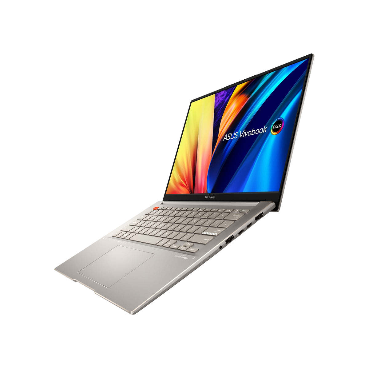 Asus Vivobook S 14X OLED S5402ZA-M9189WS Laptop (Sand Grey) | 14.5" (2880 x 1800) | i5 12500H | 16GB RAM DDR4 | 512 GB SSD | Intel Iris Xe Graphics | Windows 11 Home | MS Office Home & Student 2021 | Asus BP1504 Casual Backpack