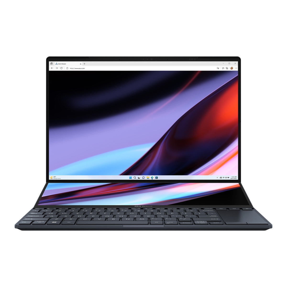 Asus Zenbook Pro 14 Duo OLED UX8402VV-P1051WS (Tech Black) | 14.5" 2.8K OLED (2880x1800) | i9-13900H | 32GB RAM | RTX 4060 | 1TB SSD | Windows 11 Home | MS Office Home & Student 2021 | Asus Sleeve | Asus Stand