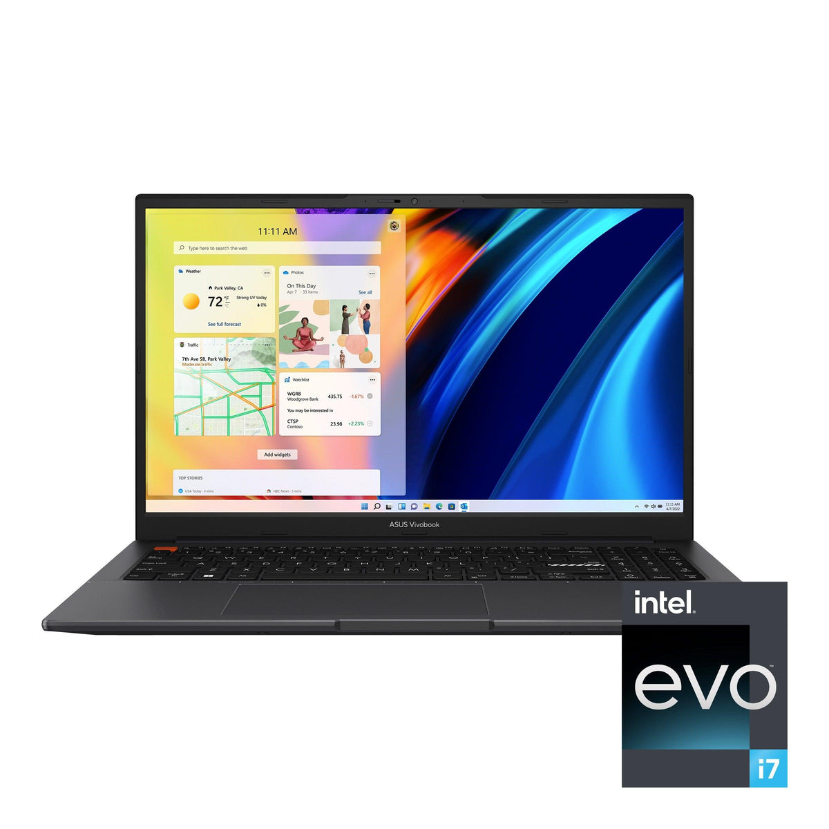 Asus Vivobook S 15 OLED K3502ZA-MA070WS Laptop (Indie Black) | 15.6" 2.8K | i7-12700H | 16GB RAM | 512GB SSD | Intel® Iris Xe Graphics | Windows 11 Home | MS Office Home & Student 2021 | Asus BP1504 Casual Backpack