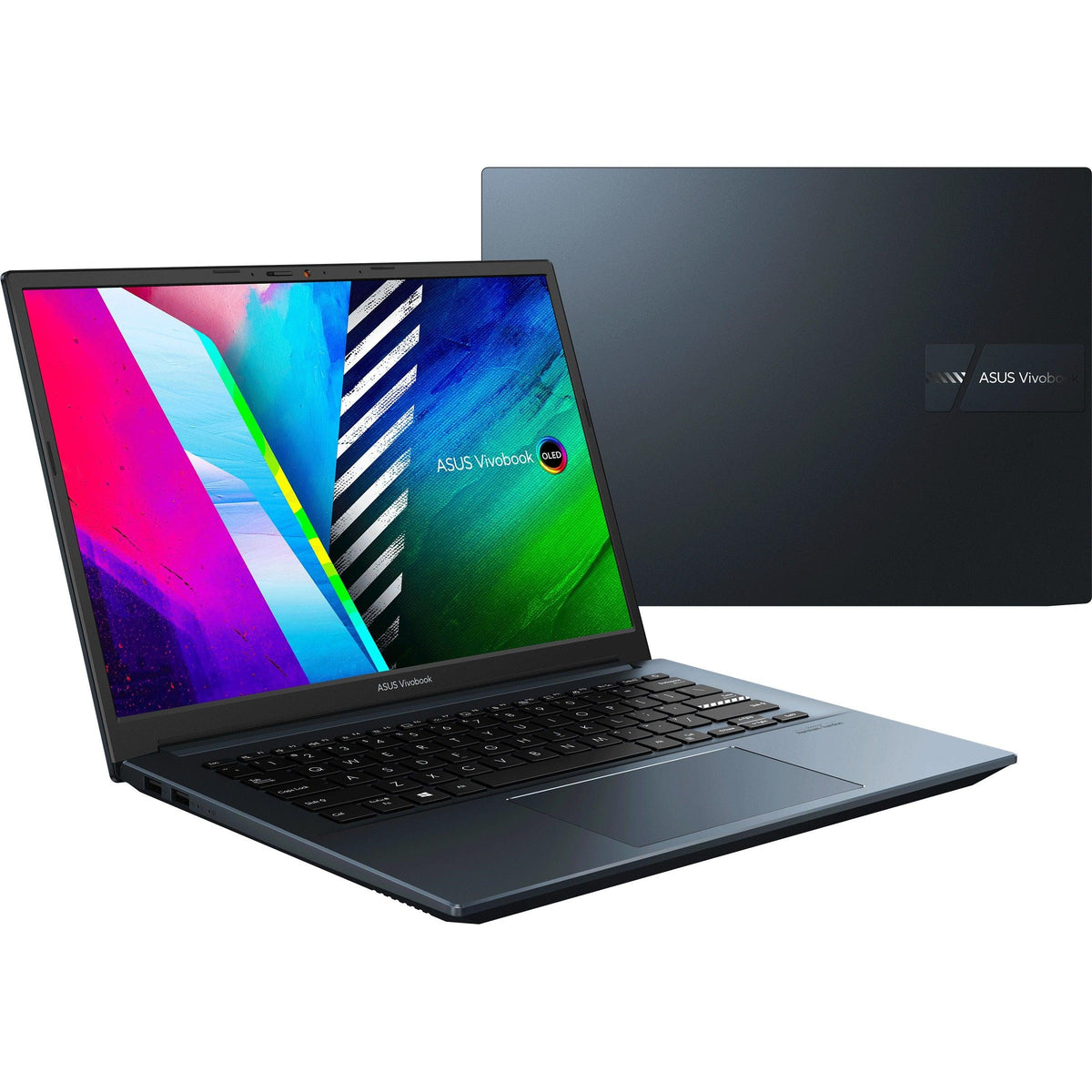 ASUS Vivobook Pro 14 OLED M3401QC-KM070WS Laptop (Quiet Blue) | 14" OLED | RTX™ 3050 | Windows 11 Home | MS Office Home & Student 2021 | ASUS BP1504 Casual Backpack