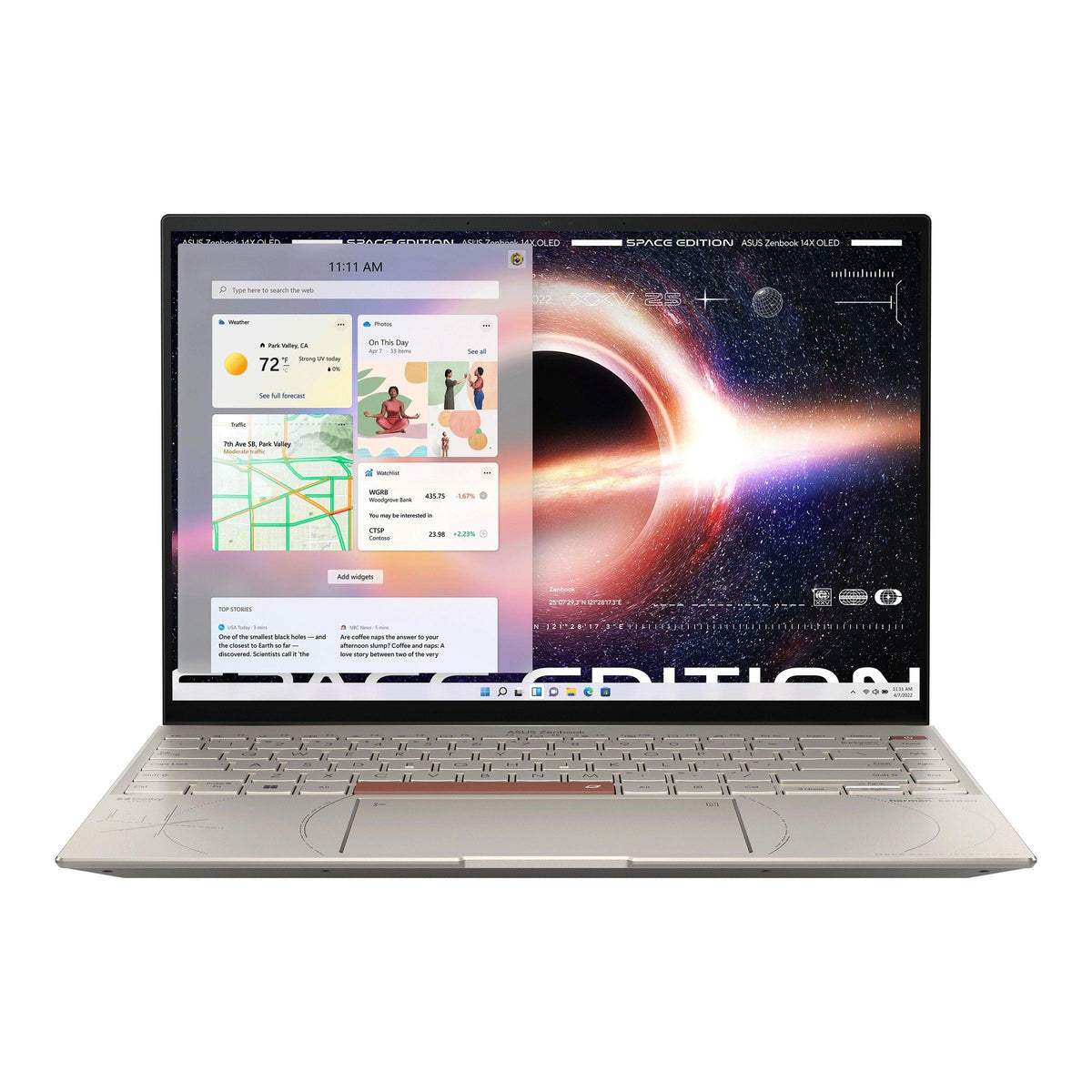 ASUS Zenbook 14X Space Edition UX5401ZAS-KN072WS Convertible Laptop (Zero-g Titanium) | 14” 2.8K Oled | i5-12500H | 16GB LPDDR5 | 512 GB SSD | Iris Xᵉ Graphics | Windows 11 Home | MS Office H&S 2021 | ASUS BP1504 Backpack