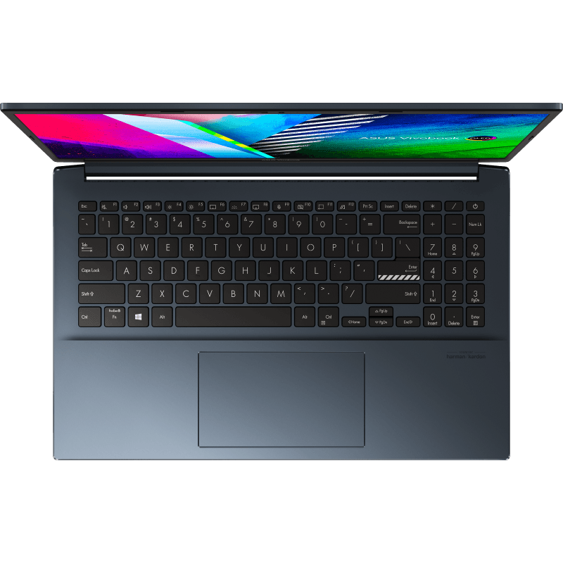 ASUS VIVOBOOK PRO 15 OLED M3500QC-L1080TS LAPTOP (QUIET BLUE) | 15.6" FHD | RYZEN 5 5600H | 16Gb DDR4 | 512GB SSD | RTX 3050 | WIN10 + MS OFFICE HOME & STUDENT 2019 + ASUS NEREUS BACKPACK (BLACK)