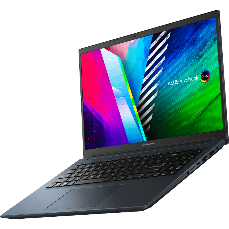 ASUS VIVOBOOK PRO 15 OLED M3500QC-L1080TS LAPTOP (QUIET BLUE) | 15.6" FHD | RYZEN 5 5600H | 16Gb DDR4 | 512GB SSD | RTX 3050 | WIN10 + MS OFFICE HOME & STUDENT 2019 + ASUS NEREUS BACKPACK (BLACK)