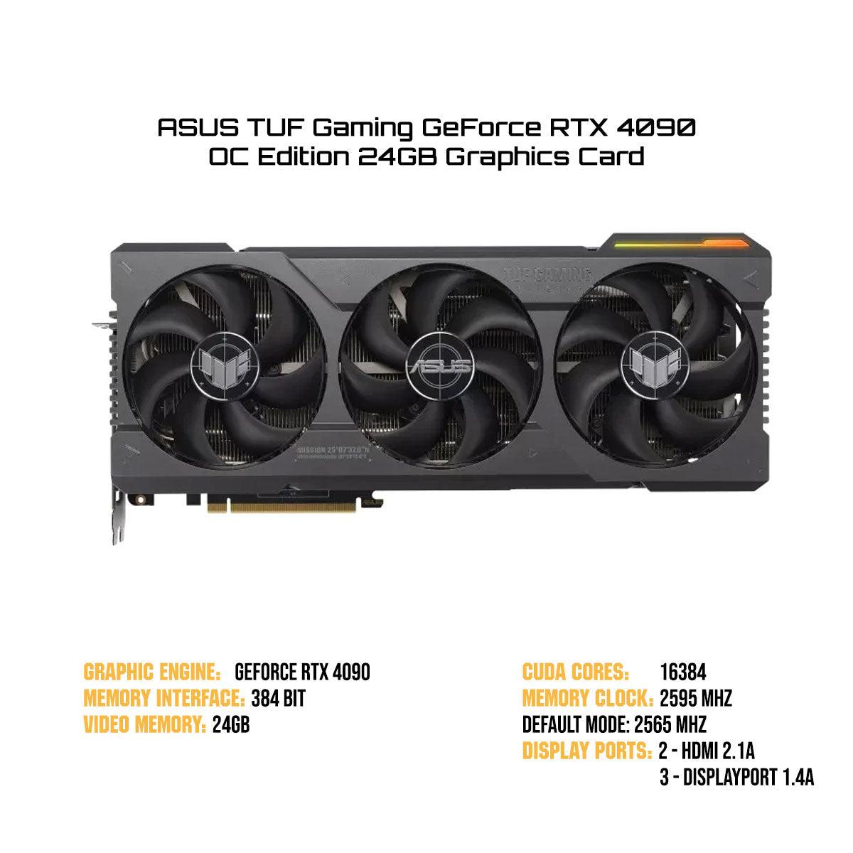 Powered By Asus: Ultra GT502 - AMD TUF RTX 4090 Gaming PC | Ryzen 9 5900X | 64GB RAM | 2TB SSD | Windows 11 Home