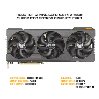 Asus TUF Gaming GeForce RTX 4080 Super 16GB GDDR6X Graphics Card