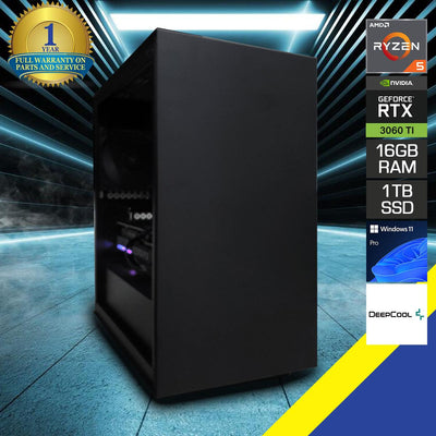 Sigma Macube 110 V3 Desktop Gaming PC | Ryzen 5 5600X | 16 GB RAM | 1TB SSD | RTX 3060 TI | Windows 11 Pro