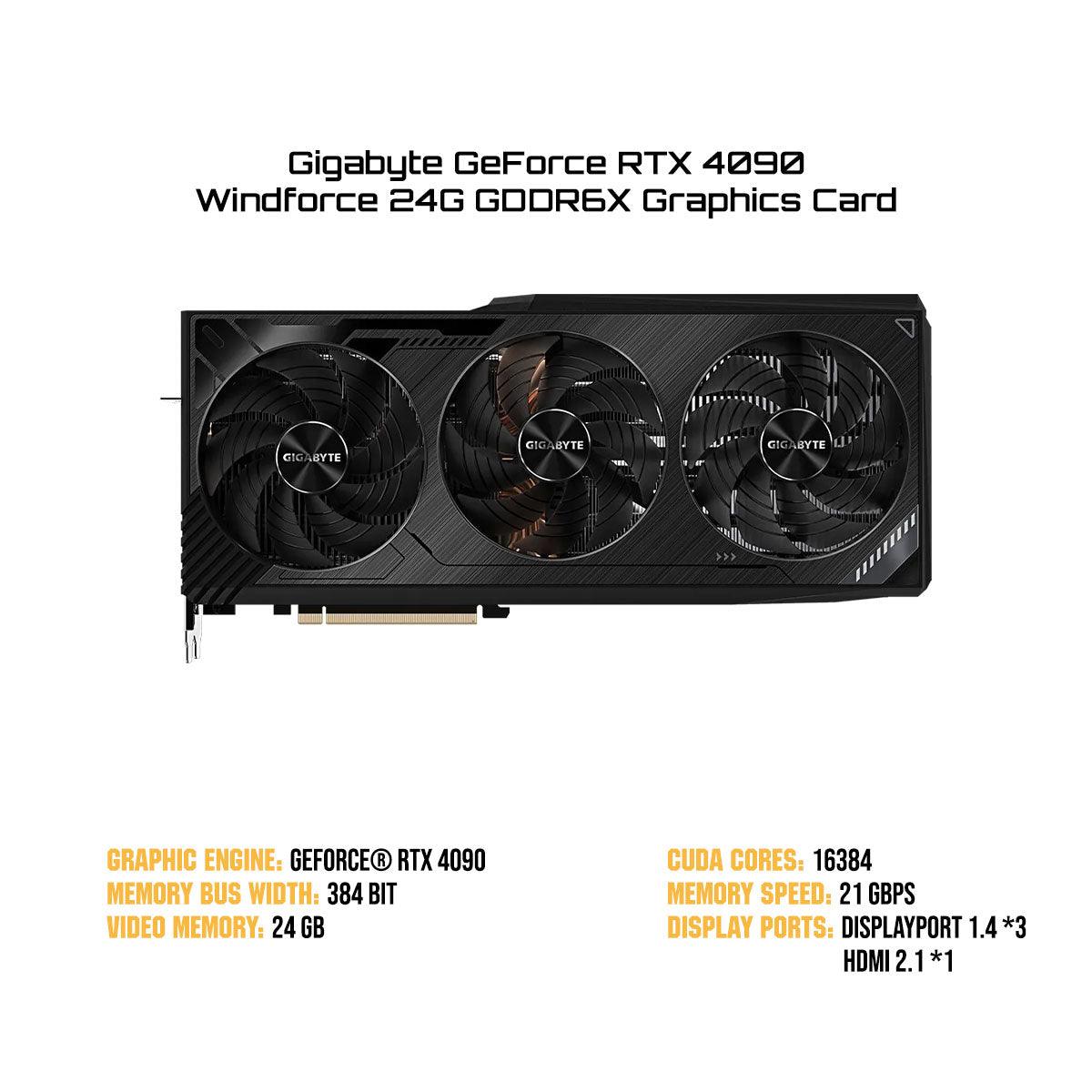 Gigabyte GeForce RTX 4090 Windforce 24G GDDR6X Graphics Card