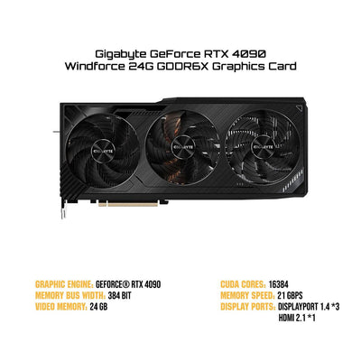Gigabyte GeForce RTX 4090 Windforce 24G GDDR6X Graphics Card