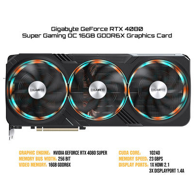 Gigabyte GeForce RTX 4080 Super Gaming OC 16GB GDDR6X Graphics Card