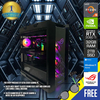 ULTRA GX601 GAMING PC | Ryzen™ 9 5900X | 32 GB RAM | 2TB SSD | RTX™ 3080 Ti | Windows 11 Home