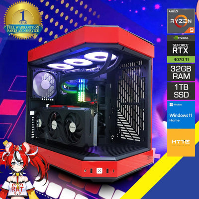 Ultra Hakos Baelz Ryzen 9 7900 32GB RAM 1TB SSD RTX 4070 Ti Desktop Gaming PC | Ryzen 9 7900 | 32GB RAM | 1TB SSD | Windows 11 Home