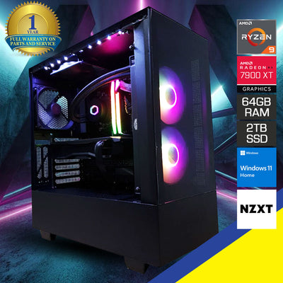 Ultra H510 Elite Desktop Gaming PC | Ryzen 9 7900 | 64 GB RAM | 2TB SSD | RX 7900 XT | Windows 11 Home
