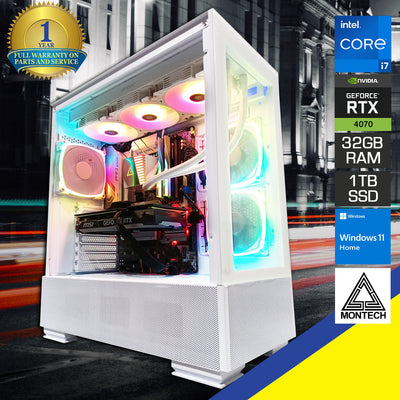 Optima Sky Two Desktop Gaming PC | Intel Core i7 13700F | 32GB RAM | 1TB SSD | RTX 4070 | Windows 11 Home