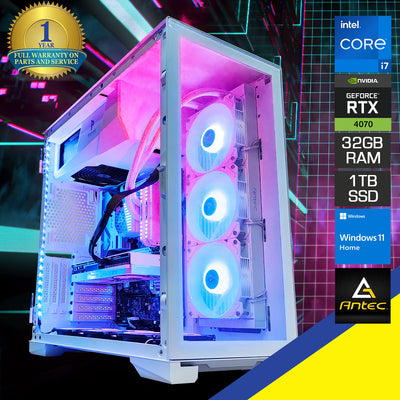 Optima P120 Desktop Gaming PC | Intel Core i7 13700F | 32GB RAM | 1TB SSD | RTX 4070 | Windows 11 Home