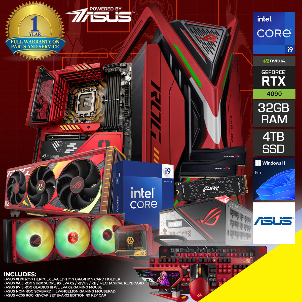 Powered by ASUS: Ultra Evangelion V1 Desktop Gaming PC
