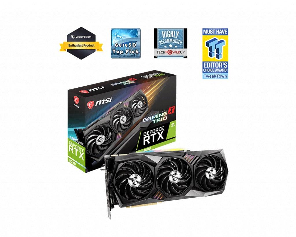 MSI Geforce RTX 3090 Gaming x Trio 24G GDDR6X Graphics Card