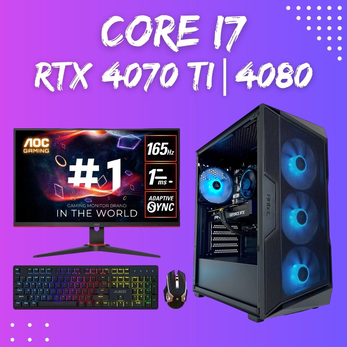 Gaming PC Bundle | Intel Core I7 12700F | RTX 4070 Ti/4080 | 32GB DDR5 AX61 Elite