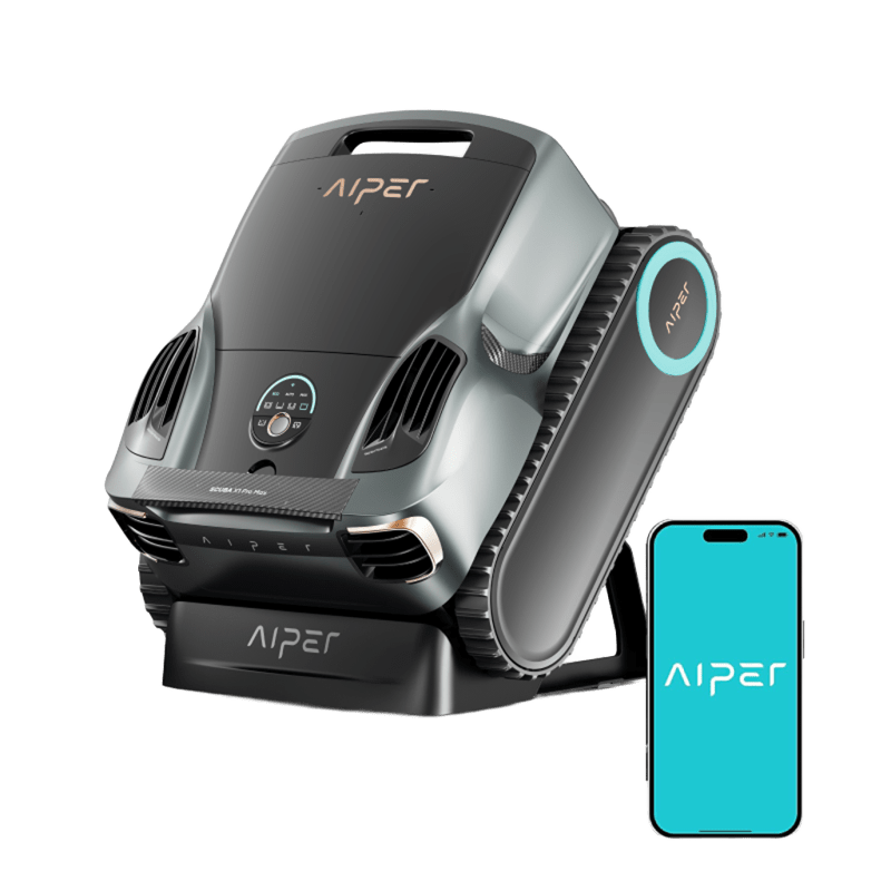 Aiper Scuba X1 Pro Max Cordless Robotic Pool Cleaner with Battery, 360° Mapping FlexiPath 2.0