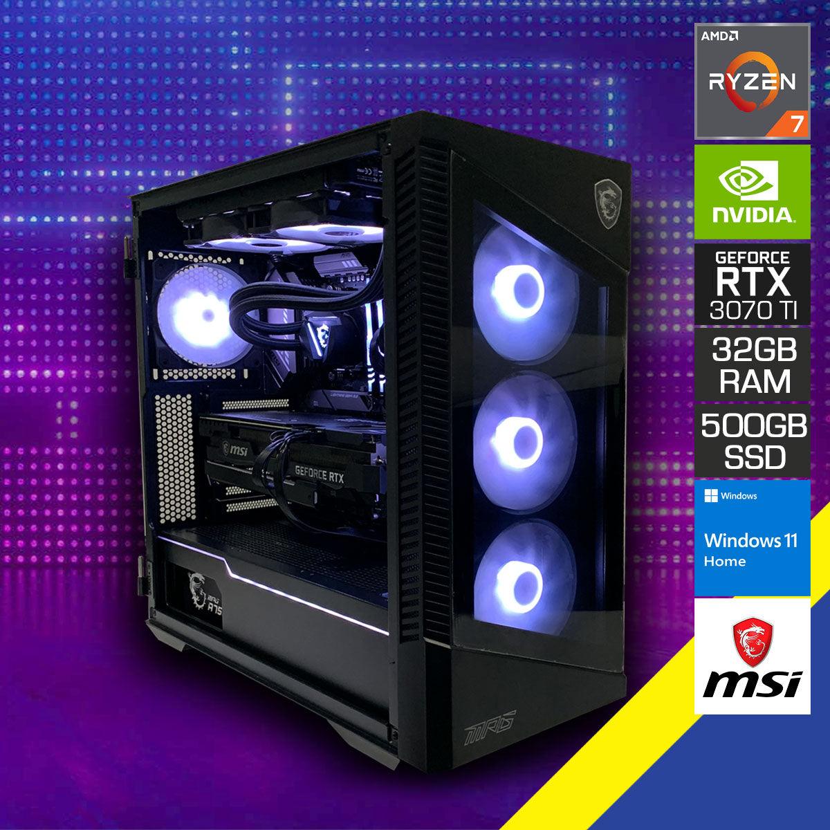 Optima MPG V100R Gaming PC | Ryzen 7 5700X | 32GB RAM | 500GB SSD | RTX 3070 Ti | Windows 11 Home