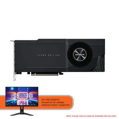 Gigabyte RTX 3090 Turbo 24G + Gigabyte GP-G24F-AP 24”  Gaming Monitor