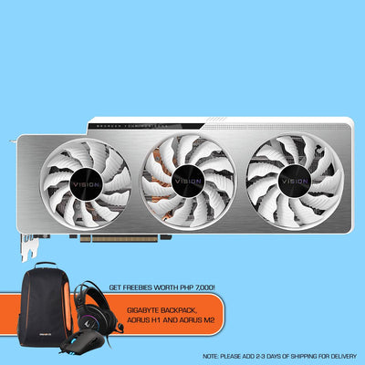 Gigabyte RTX 3080TI Vision OC 12G + Gigabyte Backpack + Aorus H1 + Aorus M2