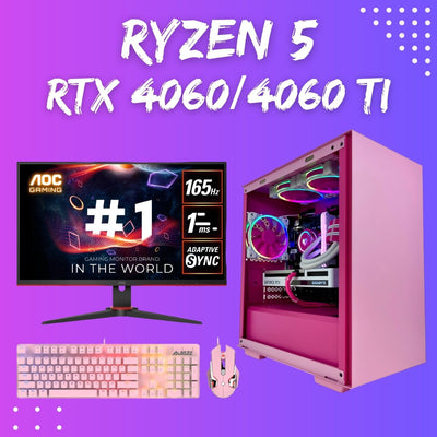 Gaming PC Bundle | Ryzen 5 5600 | RTX 4060/Ti | Cloud 9 Pixel